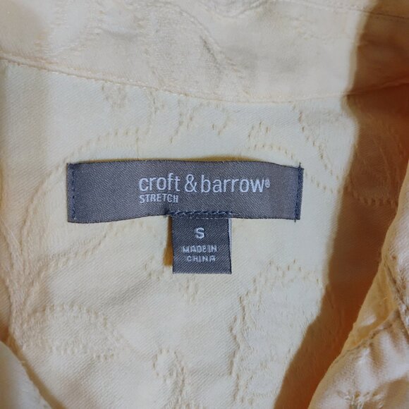 Woman's Croft and Barrow Jacket Yellow Embroidered Small - Picture 10 of 11